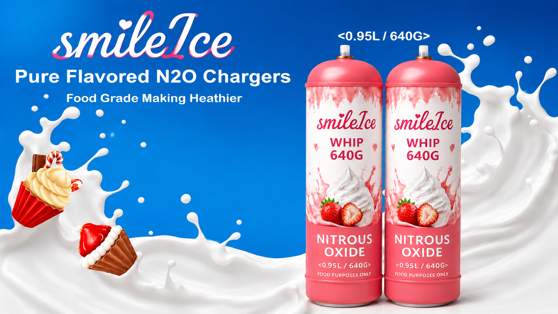 Commercial‑grade food‑grade nitrous oxide cream charger private label service